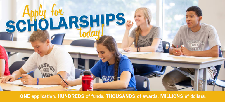 Apply for scholarships today! One application. Millions of dollars.