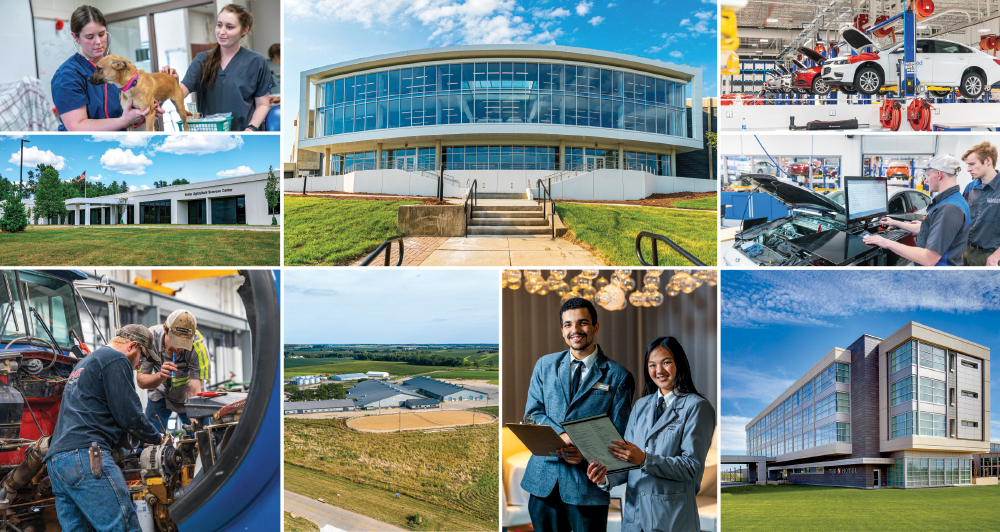 Photo collage of Main Campus in Cedar Rapids