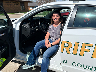 kirkwood-foundation-student-stories-natalie-west-sheriff-vehicle-2023.jpg