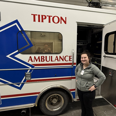 Larkin Brown’s Internship with Tipton Ambulance Service
