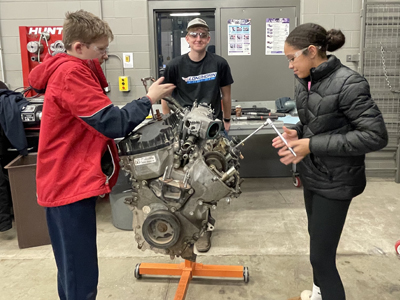 Students exploring careers in Science, Technology, Engineering, Art, and Math.